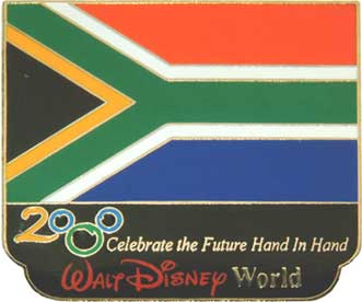 WDW - South Africa Flag - Millennium Village Pavilion 2000
