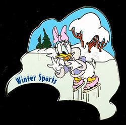 Disney Auctions - Daisy Winter Sports 2002 Pin (Silver Prototype)