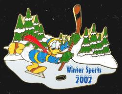 Disney Auctions - Donald Winter Sports 2002 Pin - Hockey (Gold Prototype)