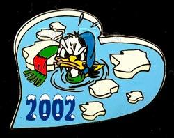 Disney Auctions - Wet Donald Winter Sports 2002 Pin (Silver Prototype)