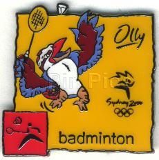 Olly playing badminton