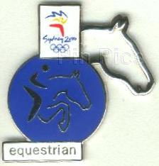 Equestrian - pictogram and cut-out