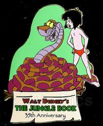 Disney Auctions - Jungle Book Mowgli & Kaa Pin (Gold Prototype )