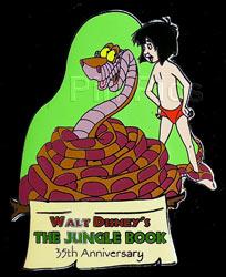 Disney Auctions - Jungle Book Mowgli & Kaa Pin (Silver Prototype)