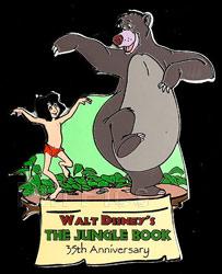 Disney Auctions - Jungle Book Mowgli & Baloo Pin (Silver Prototype)