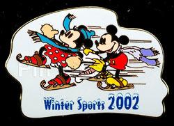 Disney Auctions - Classic Mickey & Minnie Winter Pin (Gold Prototype)