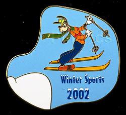 Disney Auctions - Goofy Winter Sports 2002 Pin (Gold Prototype)