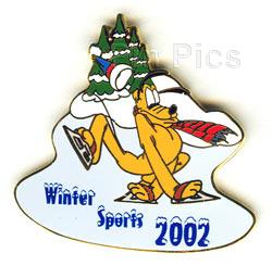 Disney Auctions - Winter Sports 2002 Pluto Pin (Gold Prototype)