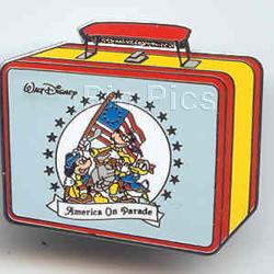 DLR - Mickey Goofy and Donald - America On Parade -  Lunch Box Series - Americana - Patriotic