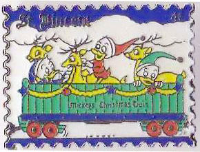St. Vincent Christmas Postage Stamp - Huey, Dewey, and Louie