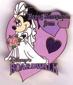 WDW - Minnie Mouse - Bride - Boardwalk Resort - Happy Honeymoon