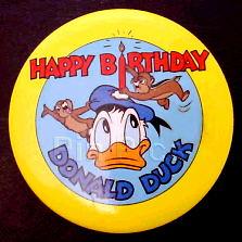Button - Happy Birthday Donald Duck (Chip 'n' Dale)