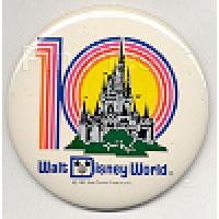 Button - 1981 WDW 10th Anniversary (Cinderella's Castle)