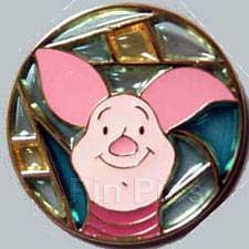 JDS - Piglet - Stained Glass Circle