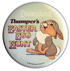 Thumper's Easter Egg Hunt Button - 1985