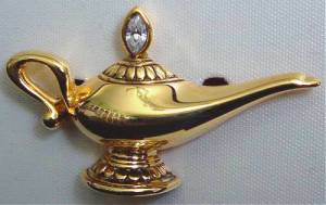 Napier - Aladdin - Genie's Lamp (Brooch)