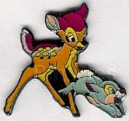 Bambi and hopping Thumper