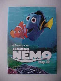 Finding Nemo - Movie Promo Button (Marlin and Dory)