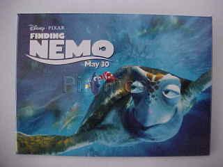 Finding Nemo - Movie Promo Button (Crush with Marlin and Dory)