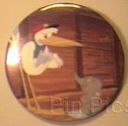 Button - WDCC - Stork w/ Baby Dumbo Schulpture Event Release Button -Special Delivery