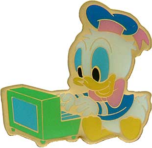 Baby Donald Duck on Piano
