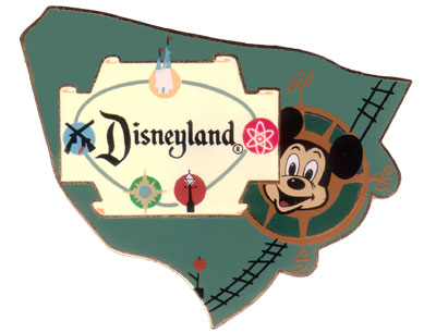 DLR - Park Atlas Pin Set (Disneyland Logo) - Cast Member