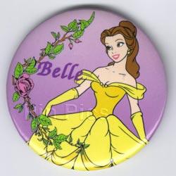 Belle in Yellow Ball Gown Button