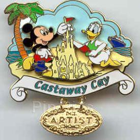 DCL - April/May 2003 Artist Choice Dangle Castaway Cay (Mickey & Donald)