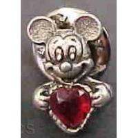 Small Mickey Holding Red Jewel Heart