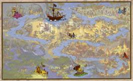 DLR - Pirates of the Caribbean Event (Framed Pirate Map Set)