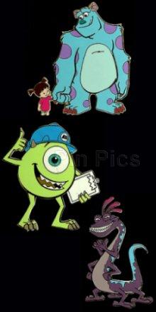 Disney Auctions - Sulley, Mike Wazowski, Randall Boggs - Monsters Inc Set