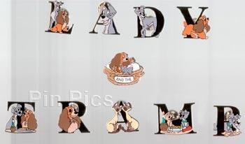 Bootleg - Lady and the Tramp - 10 Pin Letter Set