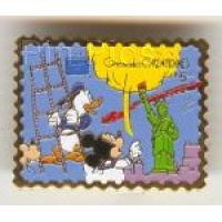 Grenada Grenadines $5.00 Stamp pin featuring Mickey and Donald