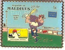 Republic of Maldives Stamp - Casey at Bat