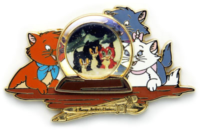 WDW - Marie, Toulouse & Berlioz - Aristocats Crystal Ball - Journey Through Time Pin Event 2003