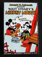 Disney Auctions - Mickey Mouse Movie Poster Pin Set (Building a Building)