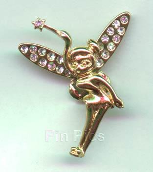 Jeweled Golden Tinker Bell w/ Wand