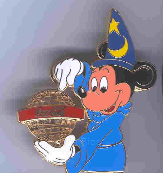 Bootleg Coca Cola Sorcerer Mickey with Globe