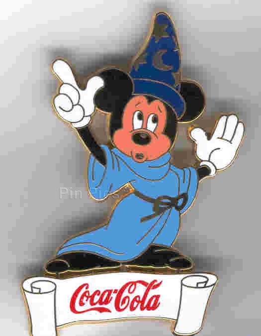 Bootleg Coca Cola Sorcerer Mickey with Scroll