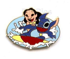 Bootleg Lilo and Stitch Surfing