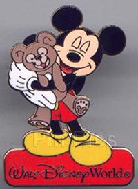 Mickey and Duffy - Walt Disney World - Holding a Teddy Bear