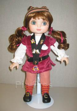 DLR - Marie Osmond Pirate of the Caribbean Adora Belle Doll w/Pins & Lanyard
