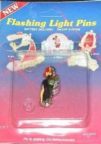 Jessica Rabbit with Microphone - Flashing Light Pin