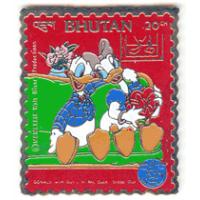 Bhutan Stamp pin-Daisy and Donald Duck