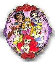 M&P - Ariel, Belle, Jasmine, Aurora, Snow White & Cinderella - Princesses Oval