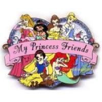 M&P - Snow White, Ariel, Cinderella, Aurora, Belle & Jasmine - My Princess Friends - Heart