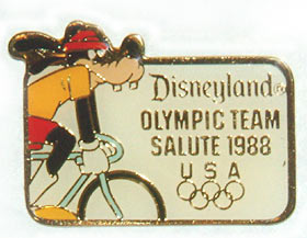 DL – Goofy - Olympic Team Salute 1988 USA – Seoul Olympics - Cycling/Track Cycling