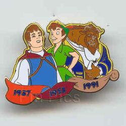 WDW - Charming, Peter Pan & Beast - Heroes 1937-1953-1991 - Journey Through Time Pin Event 2003
