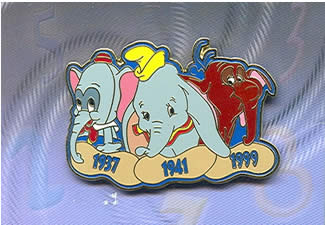 WDW - Elmer, Dumbo & Tantor - Elephants 1937-1941-1999 - Journey Through Time Pin Event 2003