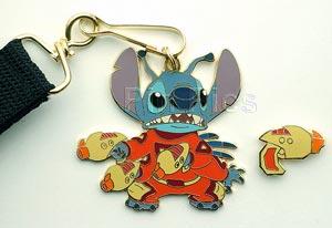Disney Auctions - Alien Stitch Experiment 626 (Lanyard & Gun Pin)